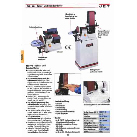 JET Sanding belt  150 grit x 1220 mm  JSG-96