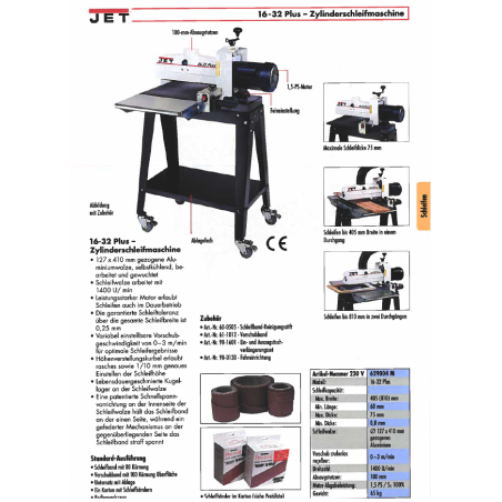 JET-KLAMMER (2) für 16-32  Plus ZYLINDERSCHLEIFMASCHINE