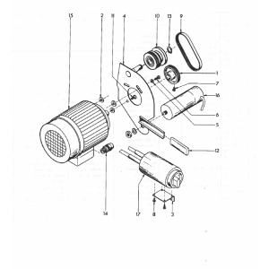 E-MOTOR H3 220/50/1 für Emco Star 2000 ohne Kondensator 20uF