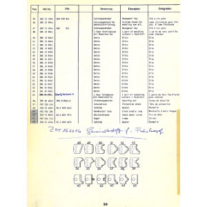 Milling shaft - position 1.