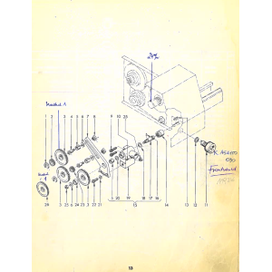 Clutch housing (Feed mechanism) - Position 19.