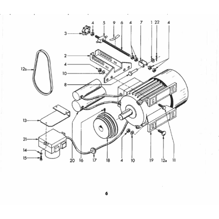 Belt tensioning - Positionen 1-8