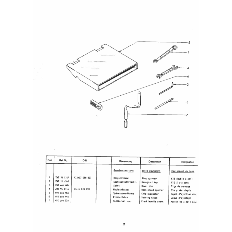 Einstellehre - Position 6. = Ersatzartikel  REX100047