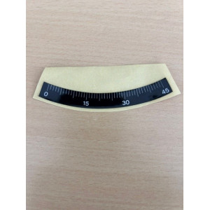 Graduated scale - Position 1.