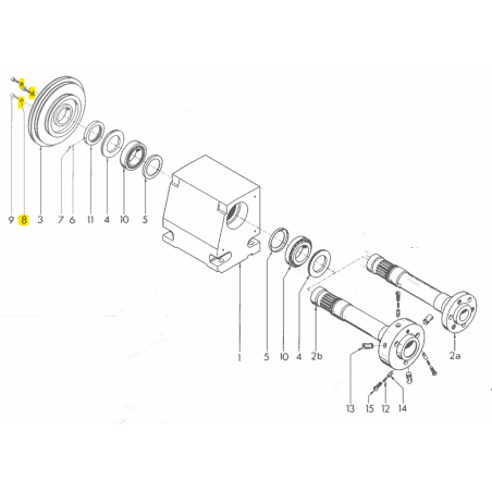 Spring washer - Position 8.