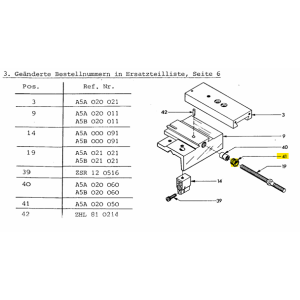 Adjusting screw M12x1