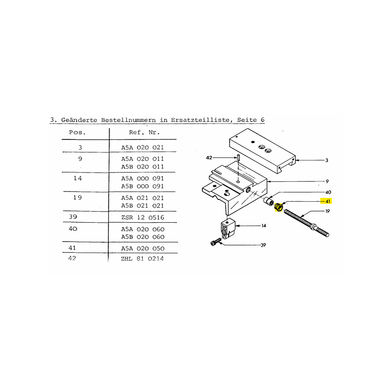 Adjusting screw M12x1