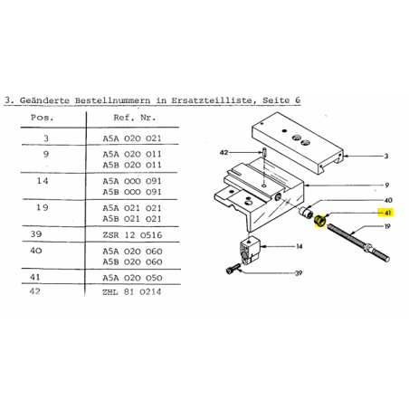 Adjusting screw M12x1