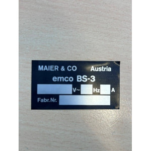 TYPENSCHILD BS 3  G6A000280