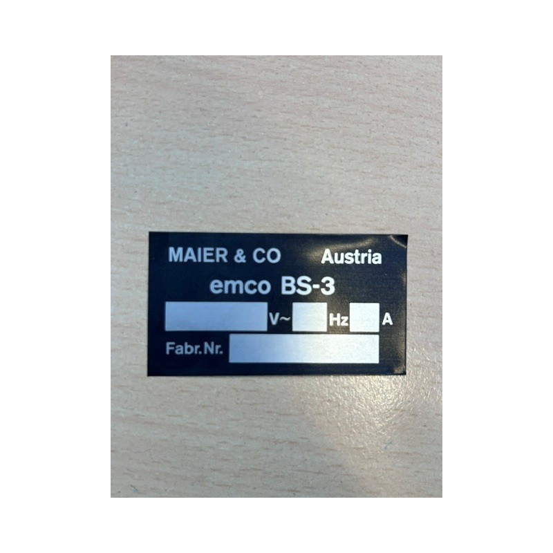 TYPENSCHILD BS 3  G6A000280