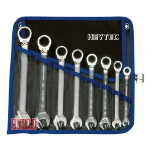 Knarren-Ringmaulschlüssel Satz, umschaltbar R 50725-8-M