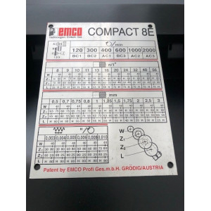 PLATE METR. 60HZ COMPACT 8E - Position 9.