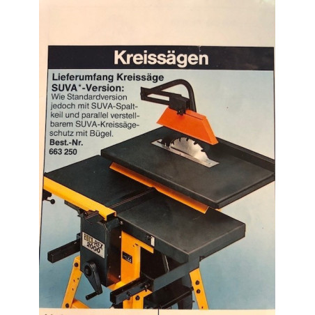 Kreissägeeinrichtung SUVA Version 495x174x700 mm für EMCO REX 2000