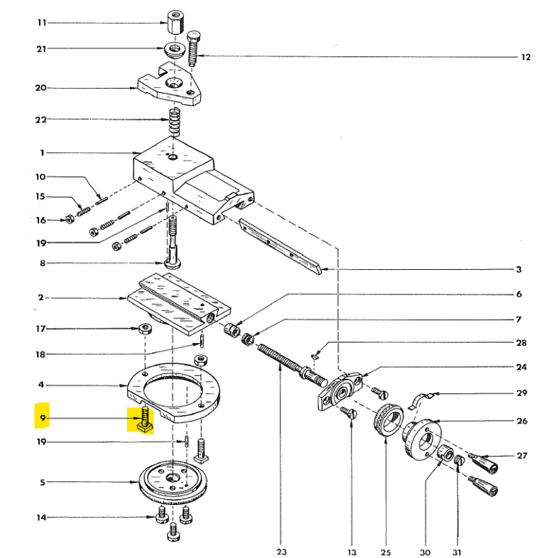 NUTENSCHRAUBE - M6 x 35 - 4kant 12 x 12 mm