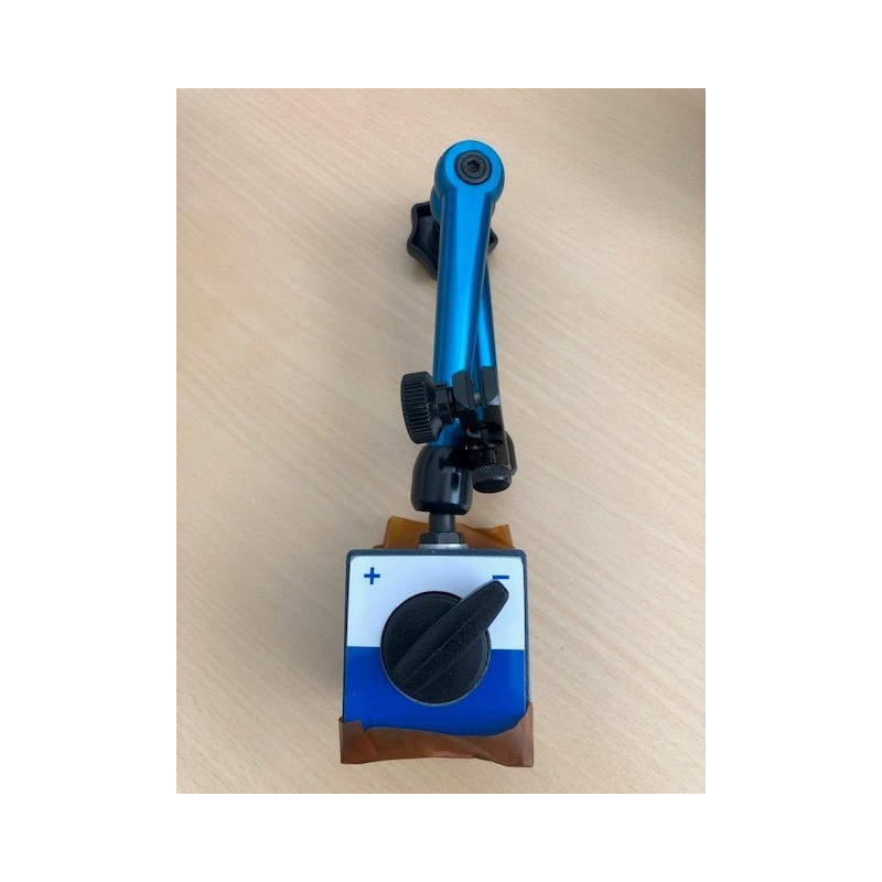 Magnet-Messstativ mechanische Zentralklemmung Magnes 60 Kg. M8  59x50x55mm, Gesamthöhe 345 mm