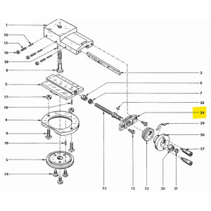 Oberspindelträger metr.