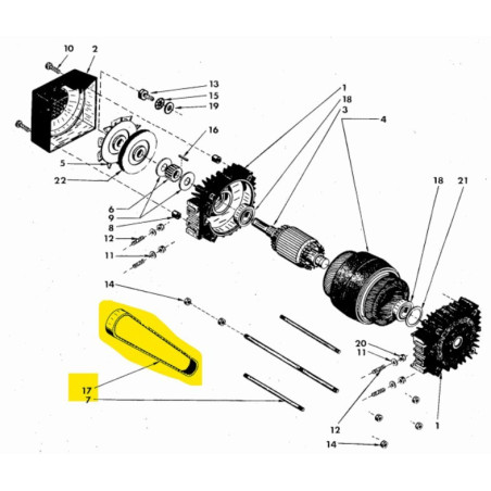 Timing belt  190 XL 100, 190 XL 100 , 25mm wide