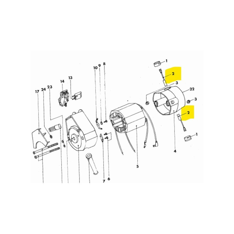 KOHLEBÜRSTE FÜR UNIMAT 3 - 4,93x6,53