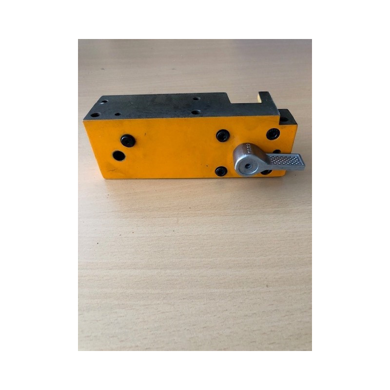 SCHLOßPLATTE incl. Gr. Schloßhebel und Zwischenrad für Compact 8 - Farbe orange - AU