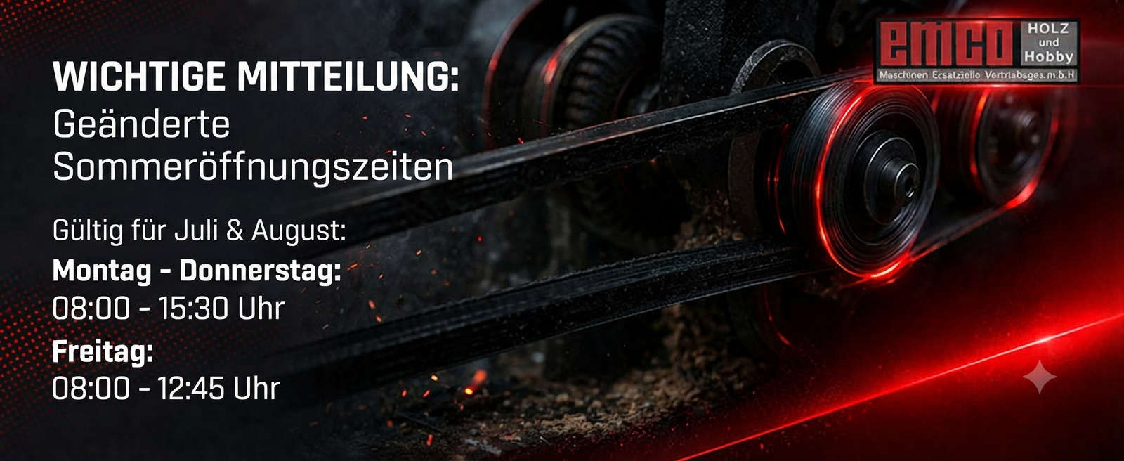 Sommeröffnugnszeiten